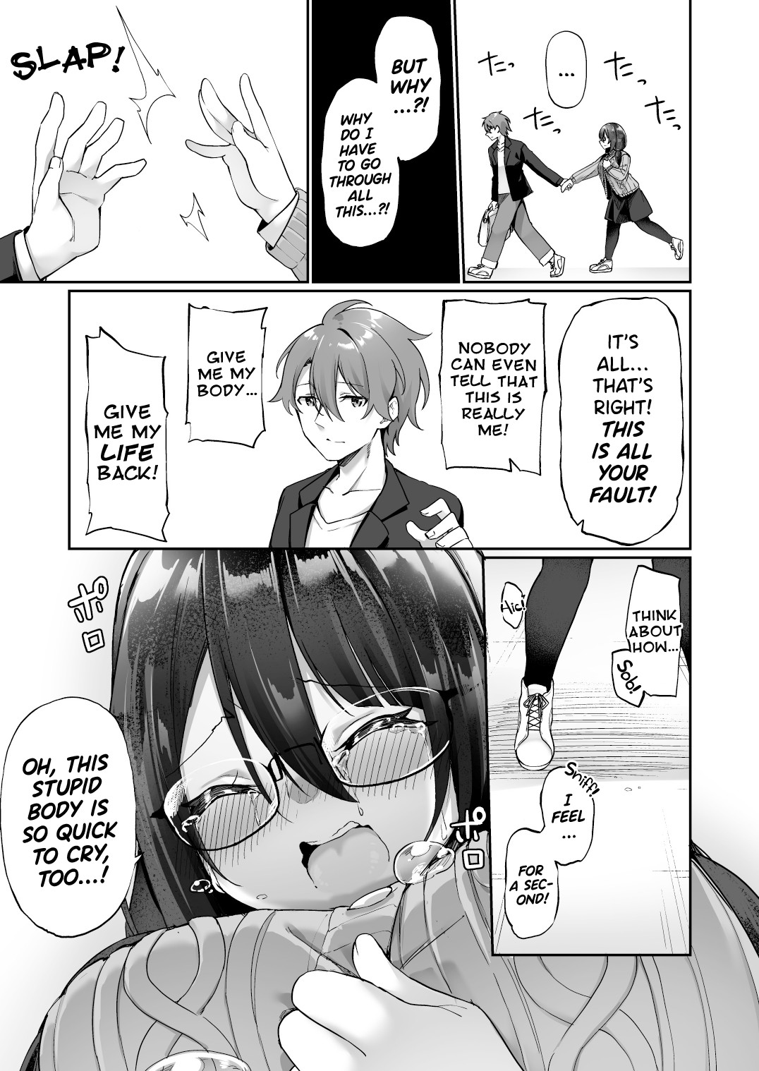 Hentai Manga Comic-I Ended Up Changing Bodies With The big Breasted Yandere Kouhai Who Gets Turned On From Simply Hearing My Voice-Read-32